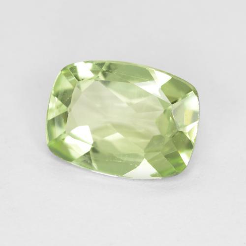 Péridot vert naturelle coupe coussin, 1,04 ct, VS