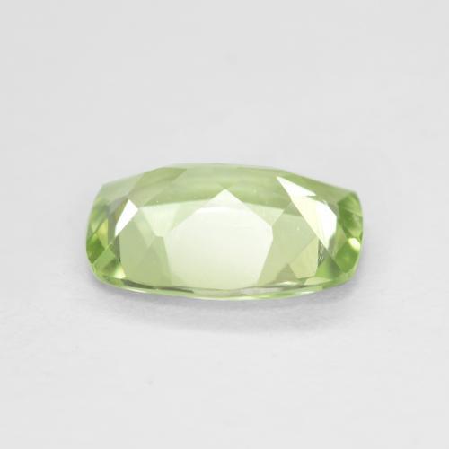 Péridot vert naturelle coupe coussin, 1,04 ct, VS