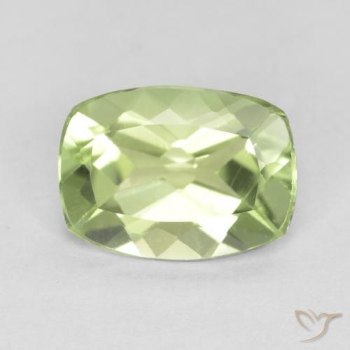 1.21ct Naturel Vert vif et léger Péridot, Coussin, VVS-VS