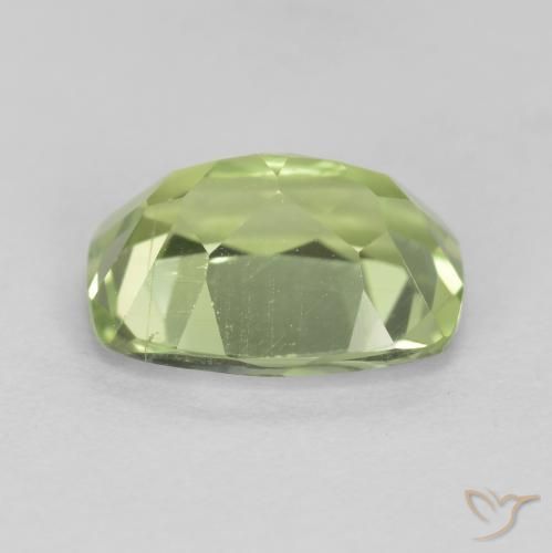 Péridot Vert vif et léger naturelle Coussin, 1.44 ct, VS