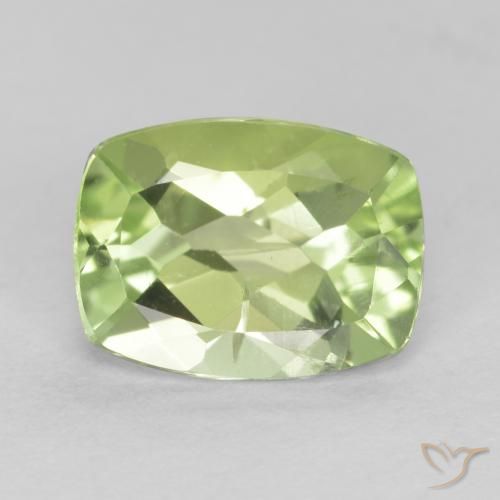 1.41ct Naturel Vert vif et léger Péridot, Coussin, VS