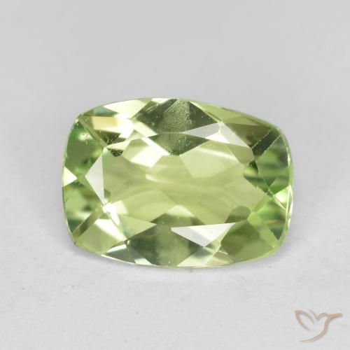 1.10ct Naturel Vert chaud Péridot, Coussin, VS