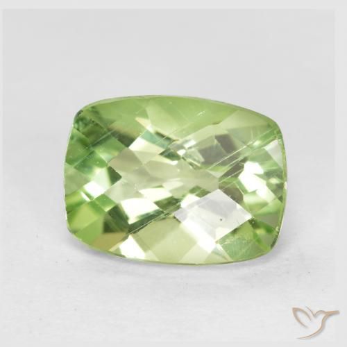 1.39ct Naturel Vert chaud Péridot, Coussin, VS