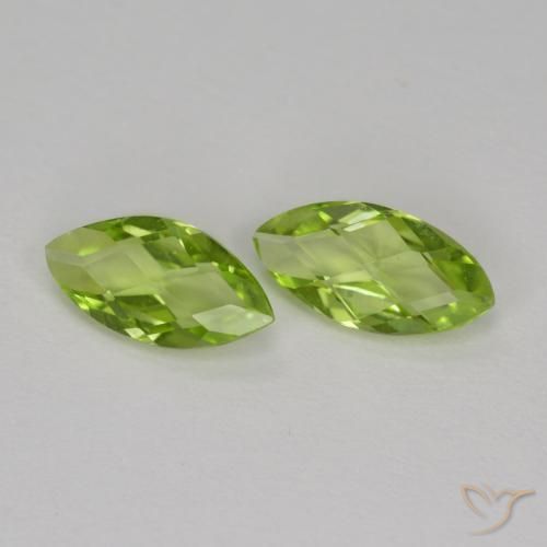 Shop natural 1.00ct Vert moyen Péridot gems, Marquise, from Chine at GemSelect. In stock, global shipping!