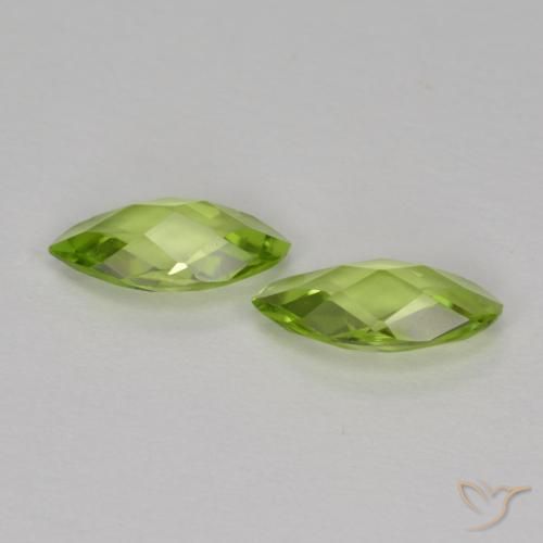 Shop natural 1.00ct Vert moyen Péridot gems, Marquise, from Chine at GemSelect. In stock, global shipping!