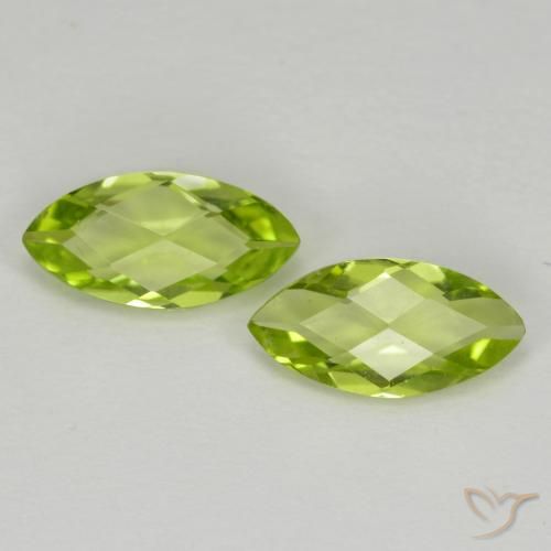 Shop natural 1.06ct Vert éclatant Péridot gems, Marquise, from Chine at GemSelect. In stock, global shipping!