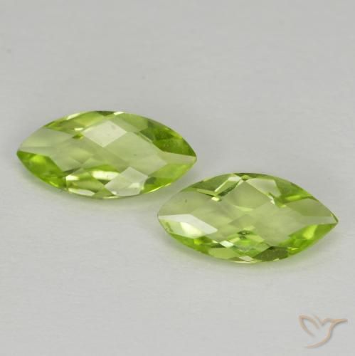 Shop natural 1.00ct Vert vif et léger Péridot gems, Marquise, from Chine at GemSelect. In stock, global shipping!