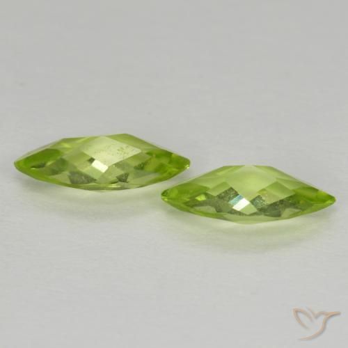 Shop natural 1.00ct Vert vif et léger Péridot gems, Marquise, from Chine at GemSelect. In stock, global shipping!