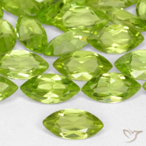 0.26ct Naturel Vert éclatant Péridot, Marquise, VS