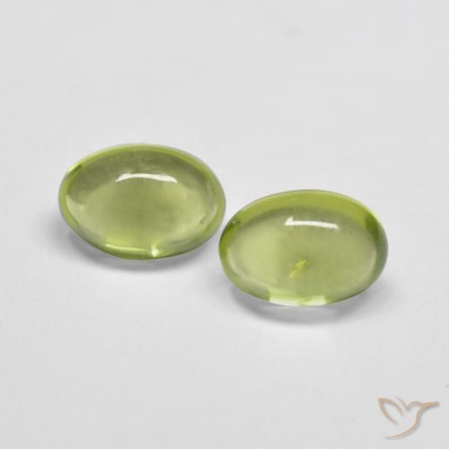 1.12ctw Naturel Vert terre Péridot, ovale, Transparent