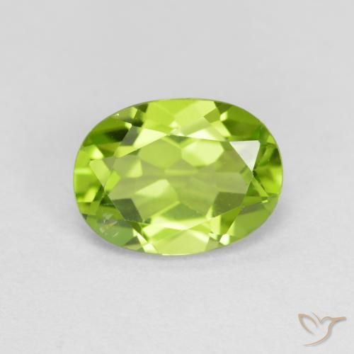 1.43ct Naturel Vert moyen Péridot, ovale, VS