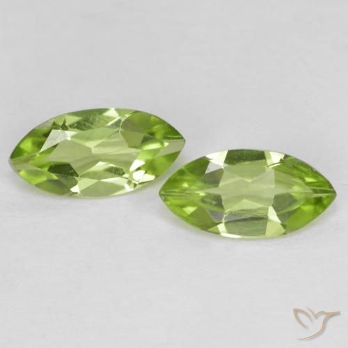 Shop natural 1.10ct Vert vif et léger Péridot gems, Marquise, from Chine at GemSelect. In stock, global shipping!