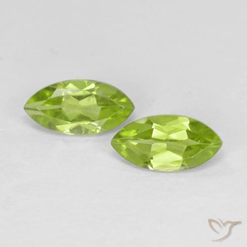 1.25ctw Naturel Vert moyen Péridot, Marquise, VS