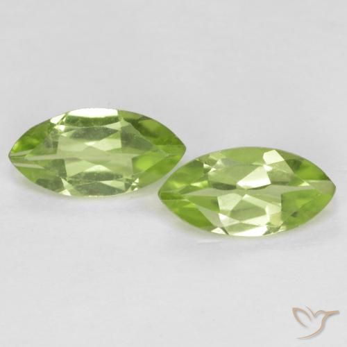 1.23ctw Naturel Vert vif et léger Péridot, Marquise, VS