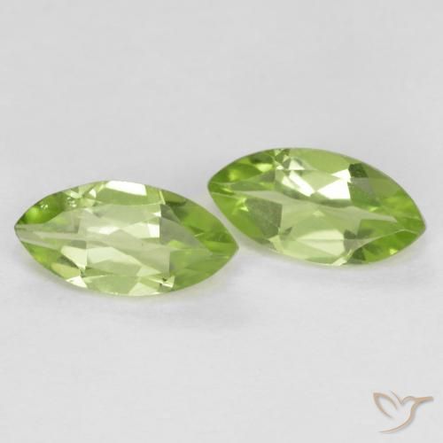 Shop natural 1.23ct Vert vif et léger Péridot gems, Marquise, from Chine at GemSelect. In stock, global shipping!