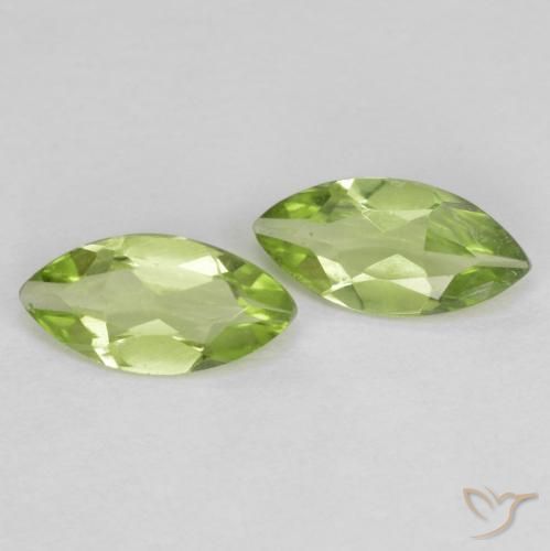 Shop natural 0.89ct Vert vif et léger Péridot gems, Marquise, from Chine at GemSelect. In stock, global shipping!