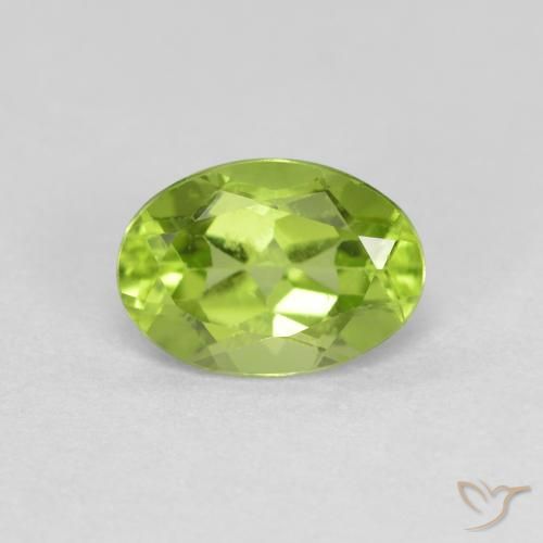 0.92ct Naturel Vert éclatant Péridot, ovale, VS