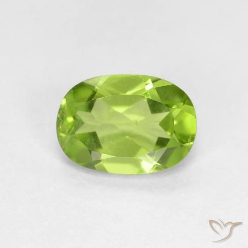 0.89ct Naturel Vert éclatant Péridot, ovale, VS