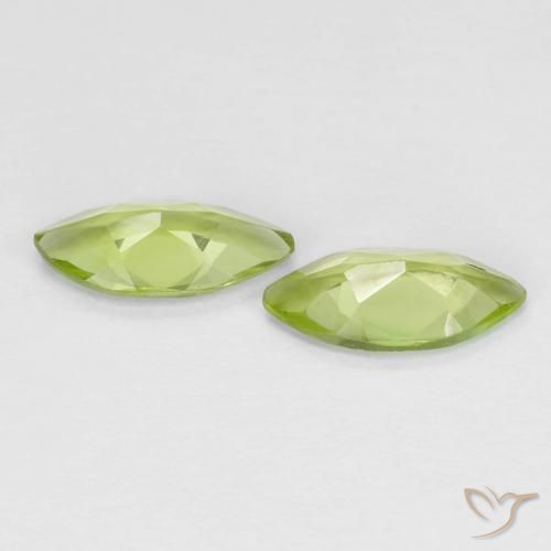 Shop natural 0.99ct Vert moyen Péridot gems, Marquise, from Chine at GemSelect. In stock, global shipping!