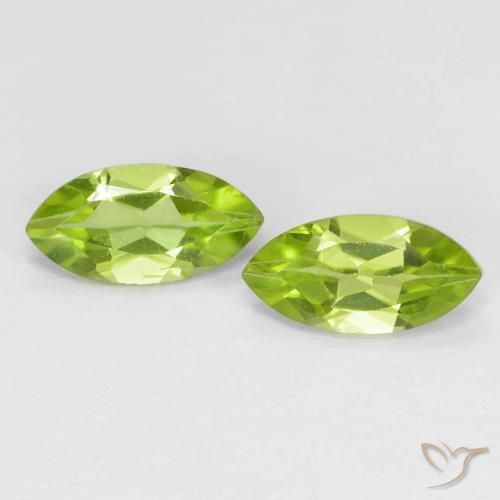 1.27ctw Naturel Vert éclatant Péridot, Marquise, VS