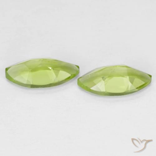 Shop natural 1.27ct Vert éclatant Péridot gems, Marquise, from Chine at GemSelect. In stock, global shipping!