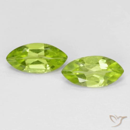 1.16ctw Naturel Vert moyen Péridot, Marquise, VS