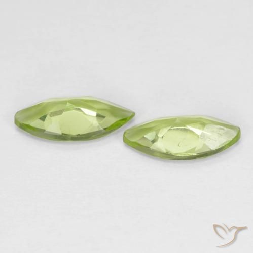 Shop natural 0.93ct Vert vif et léger Péridot gems, Marquise, from Chine at GemSelect. In stock, global shipping!