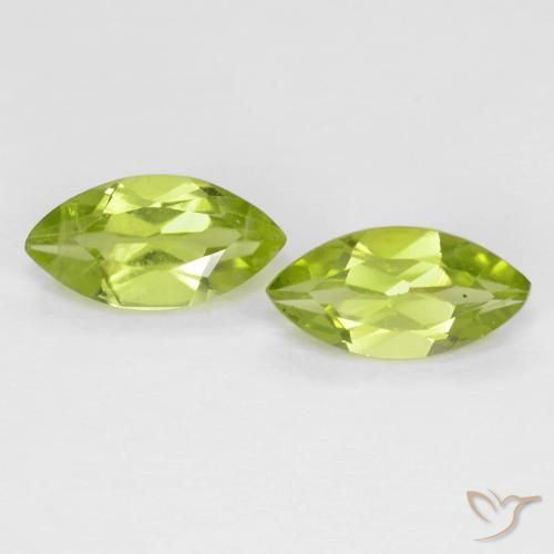 Shop natural 1.24ct Vert jaunâtre Péridot gems, Marquise, from Chine at GemSelect. In stock, global shipping!