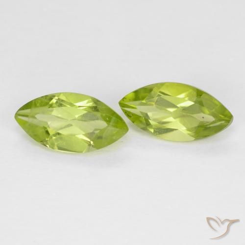 Shop natural 1.24ct Vert jaunâtre Péridot gems, Marquise, from Chine at GemSelect. In stock, global shipping!