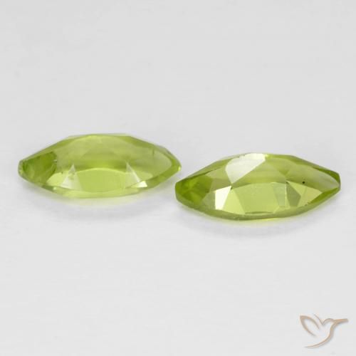 Shop natural 1.24ct Vert jaunâtre Péridot gems, Marquise, from Chine at GemSelect. In stock, global shipping!