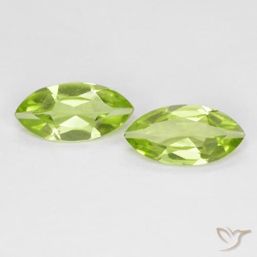 1.02ctw Naturel Vert moyen Péridot, Marquise, VS