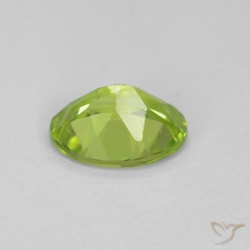 Péridot Vert éclatant naturelle ovale, 1.16 ct, VS