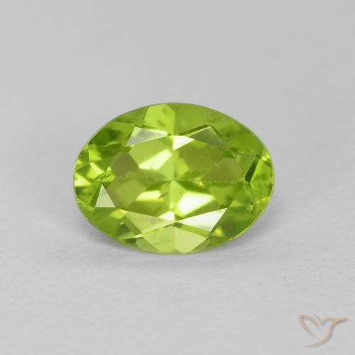 1.27ct Naturel Vert éclatant Péridot, ovale, VS