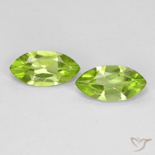 1.10ctw Naturel Vert moyen Péridot, Marquise, VS