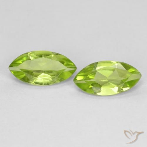 1.14ctw Naturel Vert moyen Péridot, Marquise, VS