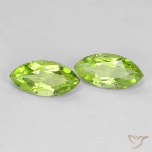 1.26ctw Naturel Vert vif et léger Péridot, Marquise, VS