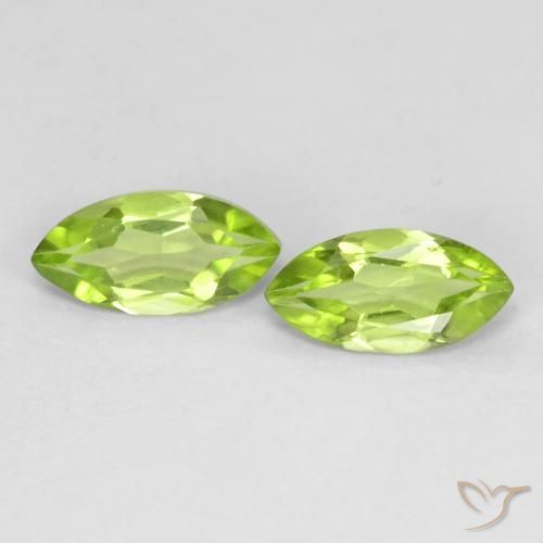 1.15ctw Naturel Vert éclatant Péridot, Marquise, VS