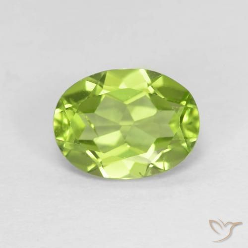 1.48ct Naturel Vert jaunâtre vif Péridot, ovale, VS