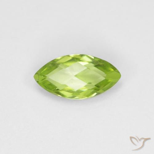 0.63ct Naturel Vert clair Péridot, Marquise, VS