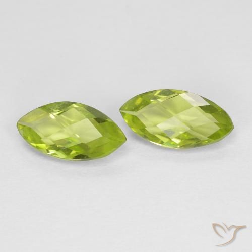 Shop natural 1.24ct Vert moyen Péridot gems, Marquise, from Chine at GemSelect. In stock, global shipping!