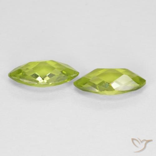 Shop natural 1.24ct Vert moyen Péridot gems, Marquise, from Chine at GemSelect. In stock, global shipping!