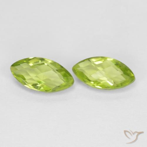 Shop natural 1.33ct Vert jaunâtre Péridot gems, Marquise, from Chine at GemSelect. In stock, global shipping!