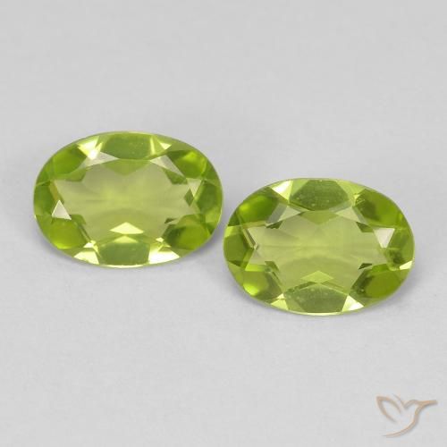 Achetez naturel 1,36ct vert péridot gems, coupe ovale, en provenance chine chez gemselect. en stock, livraison internationale!