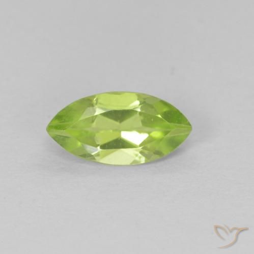0.62ct Naturel Vert moyen Péridot, Marquise, VS