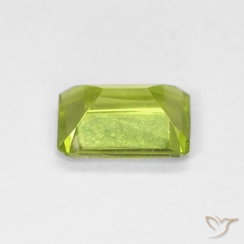 Péridot Vert clair naturelle Octogone / coupe Émeraude, 0.93 ct, VVS
