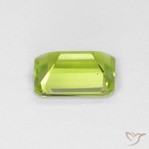 Péridot Vert clair naturelle Octogone / coupe Émeraude, 0.93 ct, VVS-VS