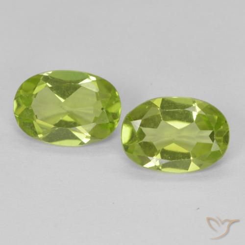 1.38ctw Naturel Vert éclatant Péridot, ovale, VS