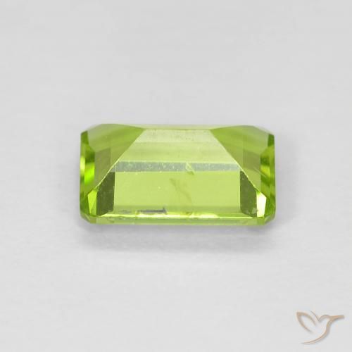 Péridot Vert clair naturelle Octogone / coupe Émeraude, 0.92 ct, VS