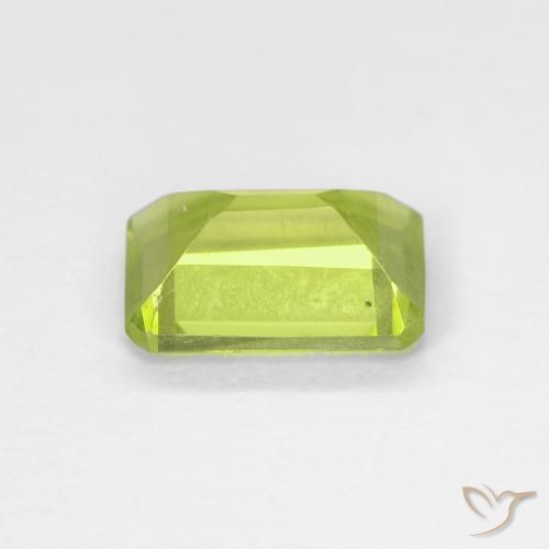 Péridot Vert clair naturelle Octogone / coupe Émeraude, 1.02 ct, VS-SI