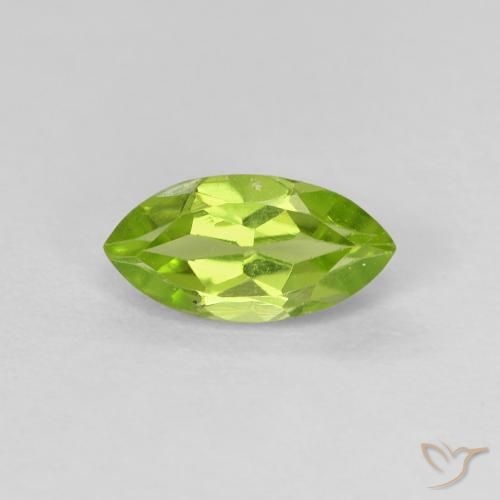0.73ct Naturel Vert éclatant Péridot, Marquise, VVS-VS